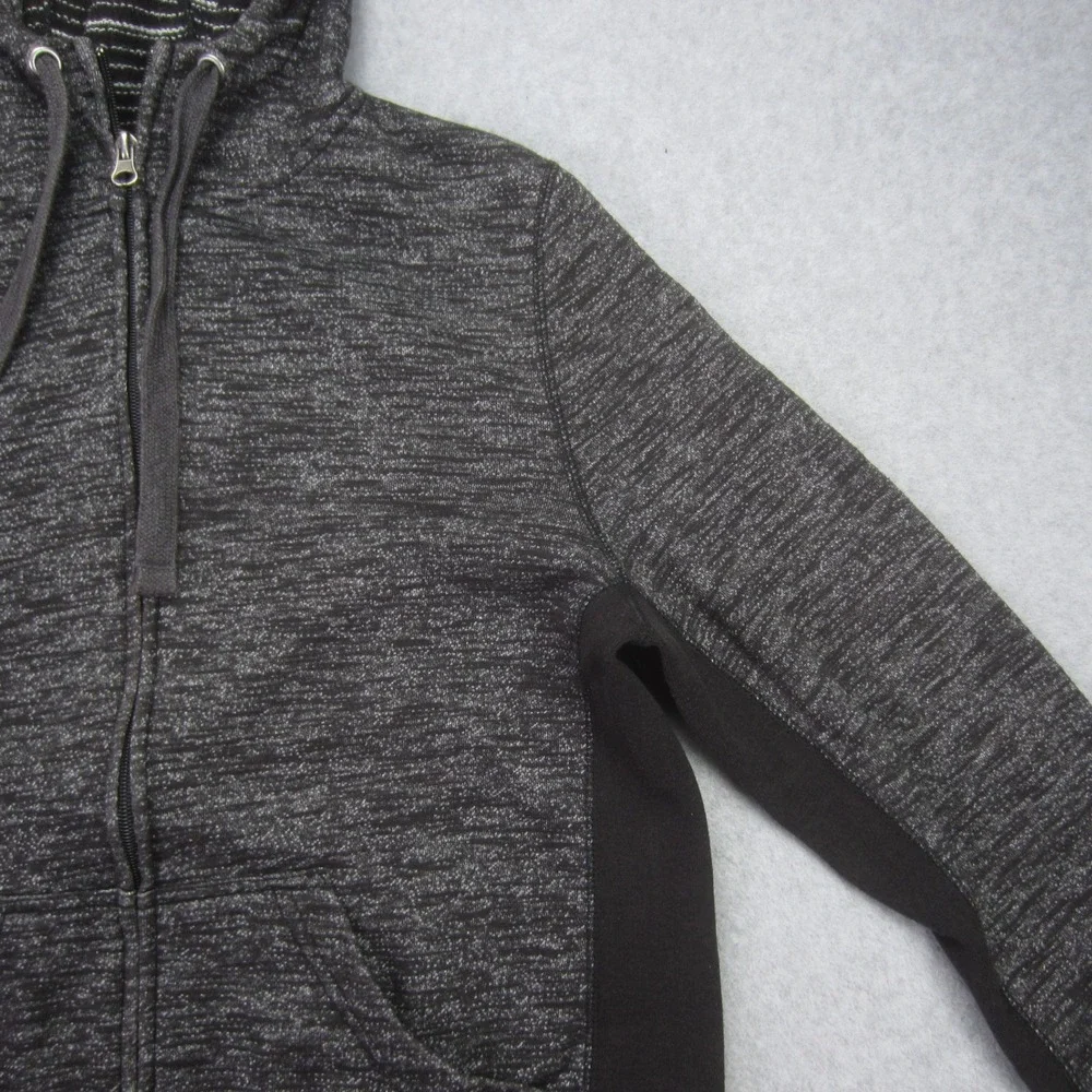 Kimes Ranch Jacket Womens Medium Black Space Dye Full Zip Hoodie Horn Logo‎ Slim - Picture 4 of 16